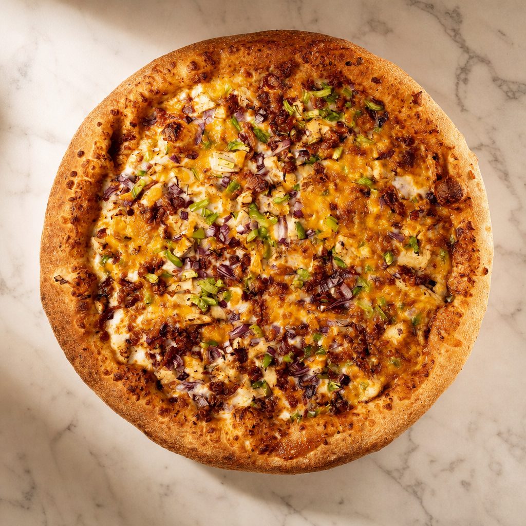 BBQ Chicken Pizza.
