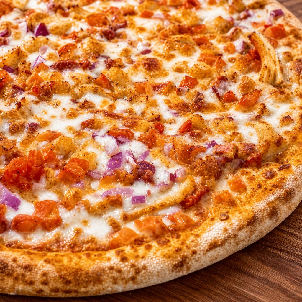 BBQ Chicken Pizza.