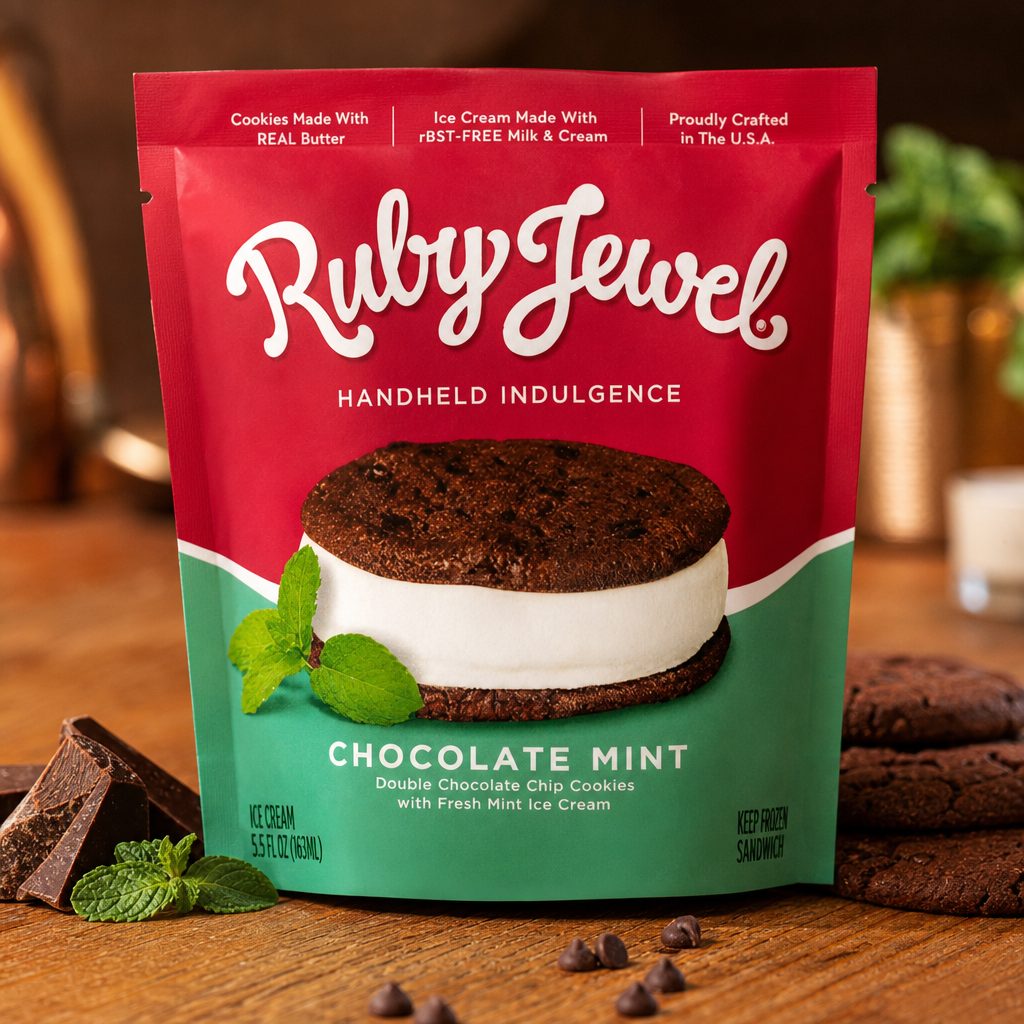 Chocolate Mint Ice Cream.