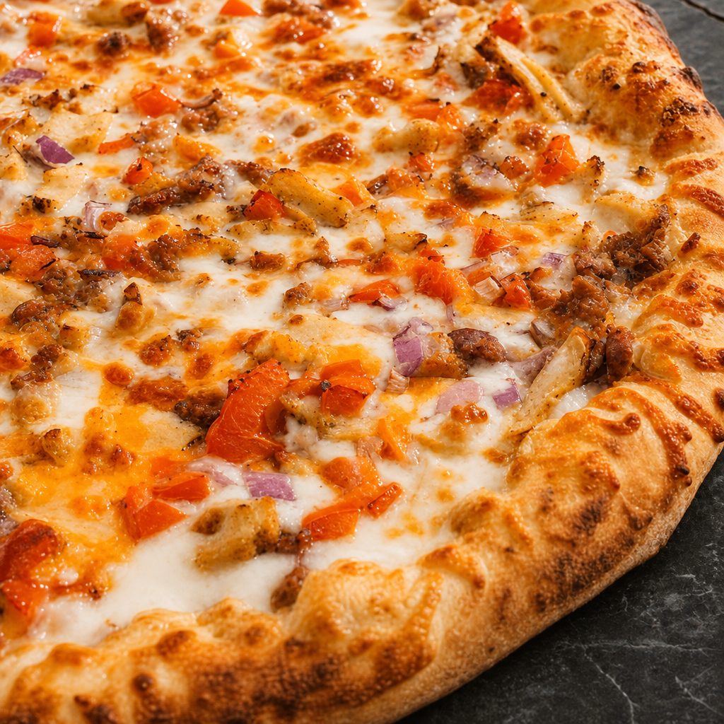 Chicken Bacon Ranch Pizza.